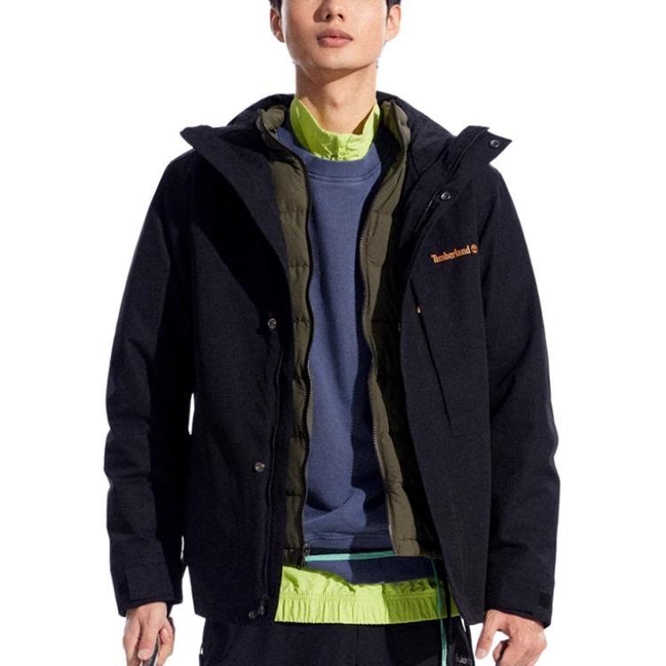 Timberland Waterproof, Windproof, Breathable, And Thermal Windbreaker Jacket Men's Black A41V3001