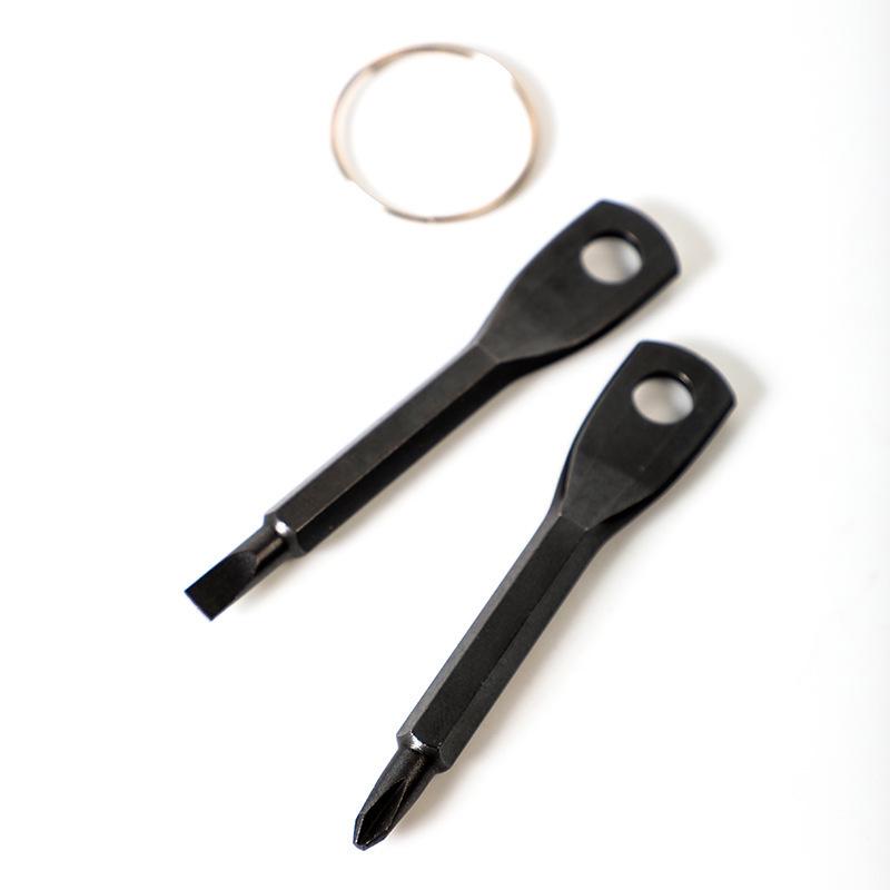 Portable EDC Multi-Function Screwdriver Tool with Keychain & Hanging Buckle
