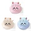 Cartoon Kids Summer Sun Hat With Large Brim And Breathable Polyester For Outdoor Play