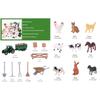 21 Piece Farmhouse Playset Interactive Miniature Farm Animals And Farmers Educational Toy For Kids Imaginative Play