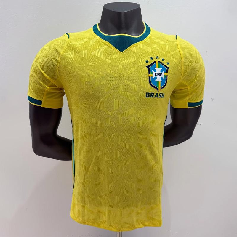 2026 Brazil National Team Home Player Edition Football Jersey XXL жёлтый