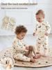 Spring & Autumn Kids' Cotton Pajamas Set - Cozy Home Wear with Belly Protection and Crotch Opening
