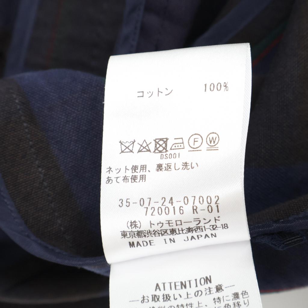 BACCA Blue canvas check bolero jacket Jacket 36 blueUsed