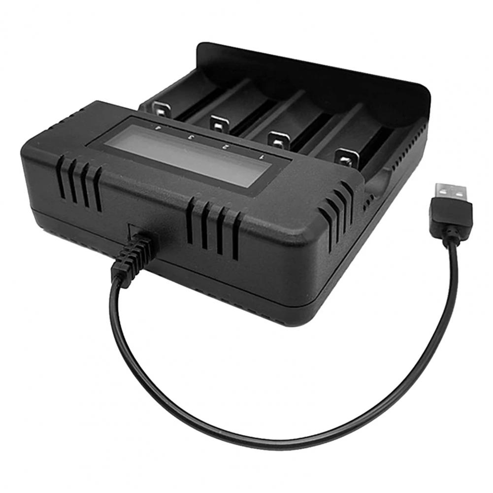 4 Slot 18650 Smart Charger with LCD Display Fast Stable And User-Friendly Ample Capacity Battery Charger for 26500 AA/AAA Batter