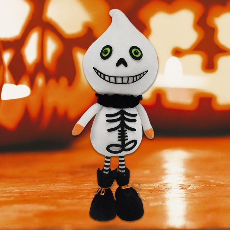 Halloween Horror Doll Sculpture for Indoor and Outdoor Polyester Desktop Decoration for Parties Terrifying Ornament
