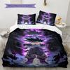 Dragon Ball Full Size Bedding Set Soft Microfiber Duvet Cover Breathable for Bedroom