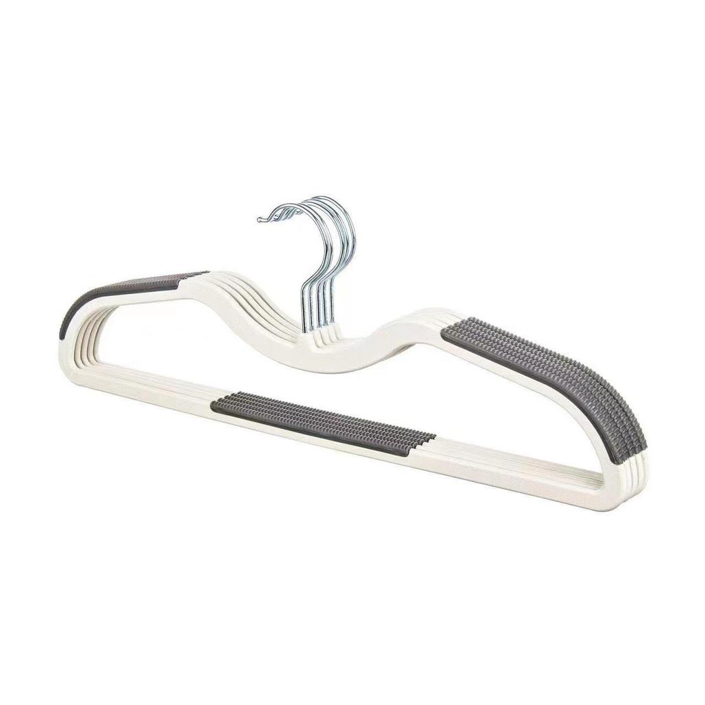 Forbedret plassbesparende kleshenger med kort hals: Sklisikker, Etterlater ikke merker, Anti-skulderdesign