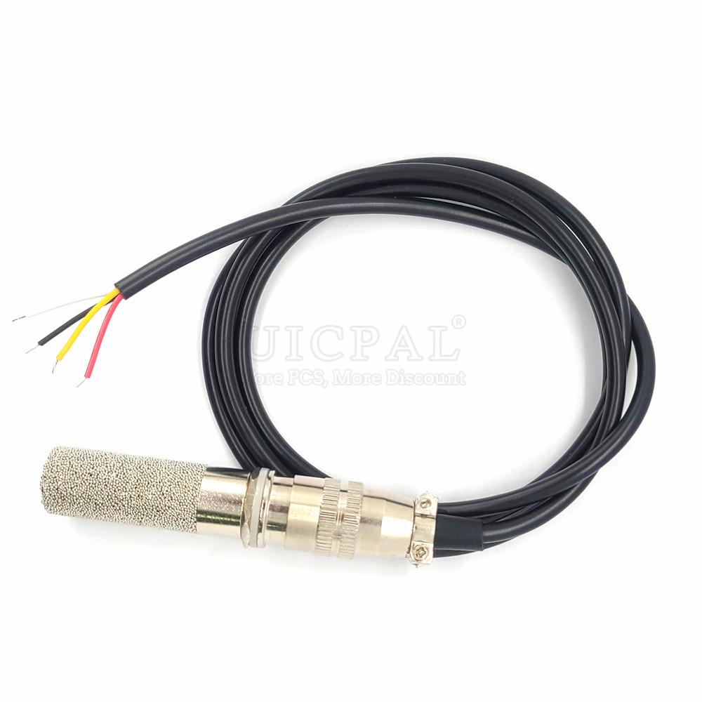 SHT40 SHTC3 SHT20 SHT30 Temperature Humidity Sensor I2C Output Probe Cable Metal Head Digital Capacitance Sensors 1M Length Replacement Sensors2