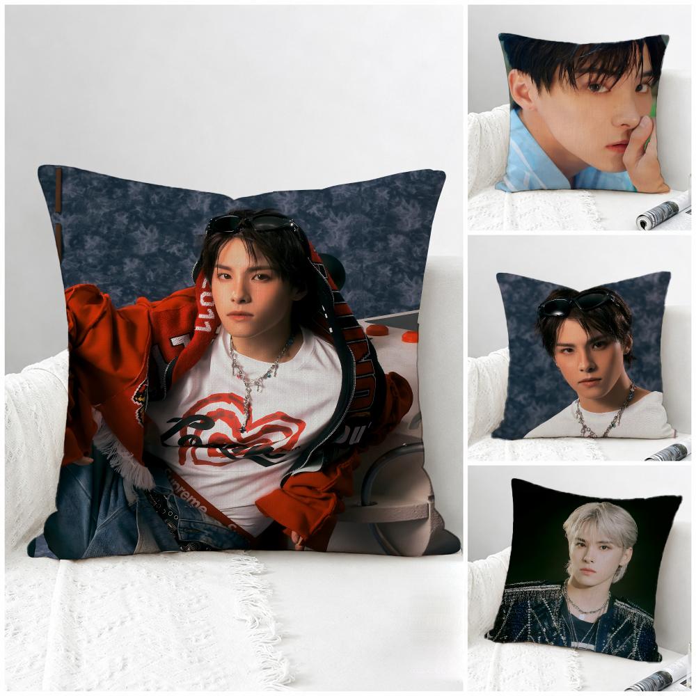 Kpop Kawanishi Takumi Cushion Cover Natural Linen Pillowcase Set AllinOne Decor for Sofa Bedroom Chair