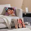 Singer R-Rosalia Cushion Cover Breathable Linen Pillowcase Summer Odorless Eco-Friendly Invisible Zipper Washable