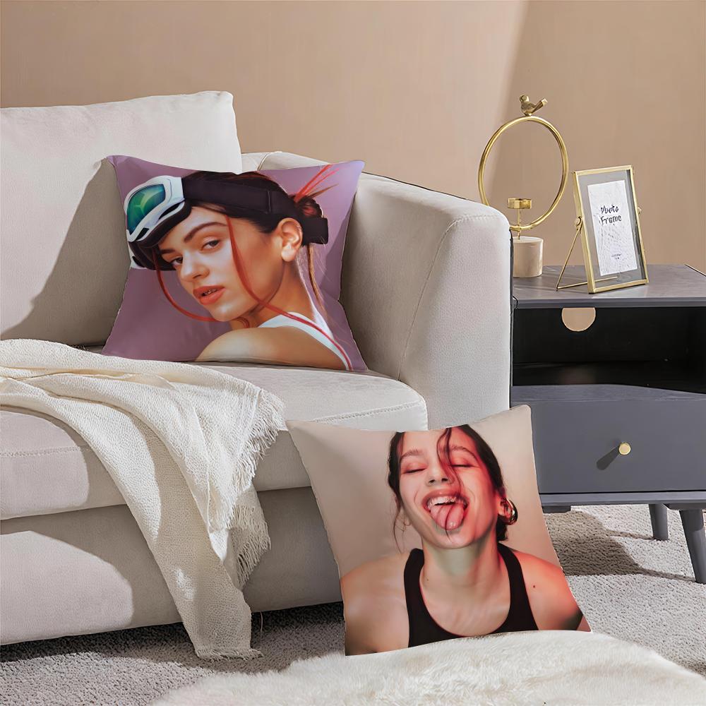 Singer R-Rosalia Cushion Cover Breathable Linen Pillowcase Summer Odorless Eco-Friendly Invisible Zipper Washable