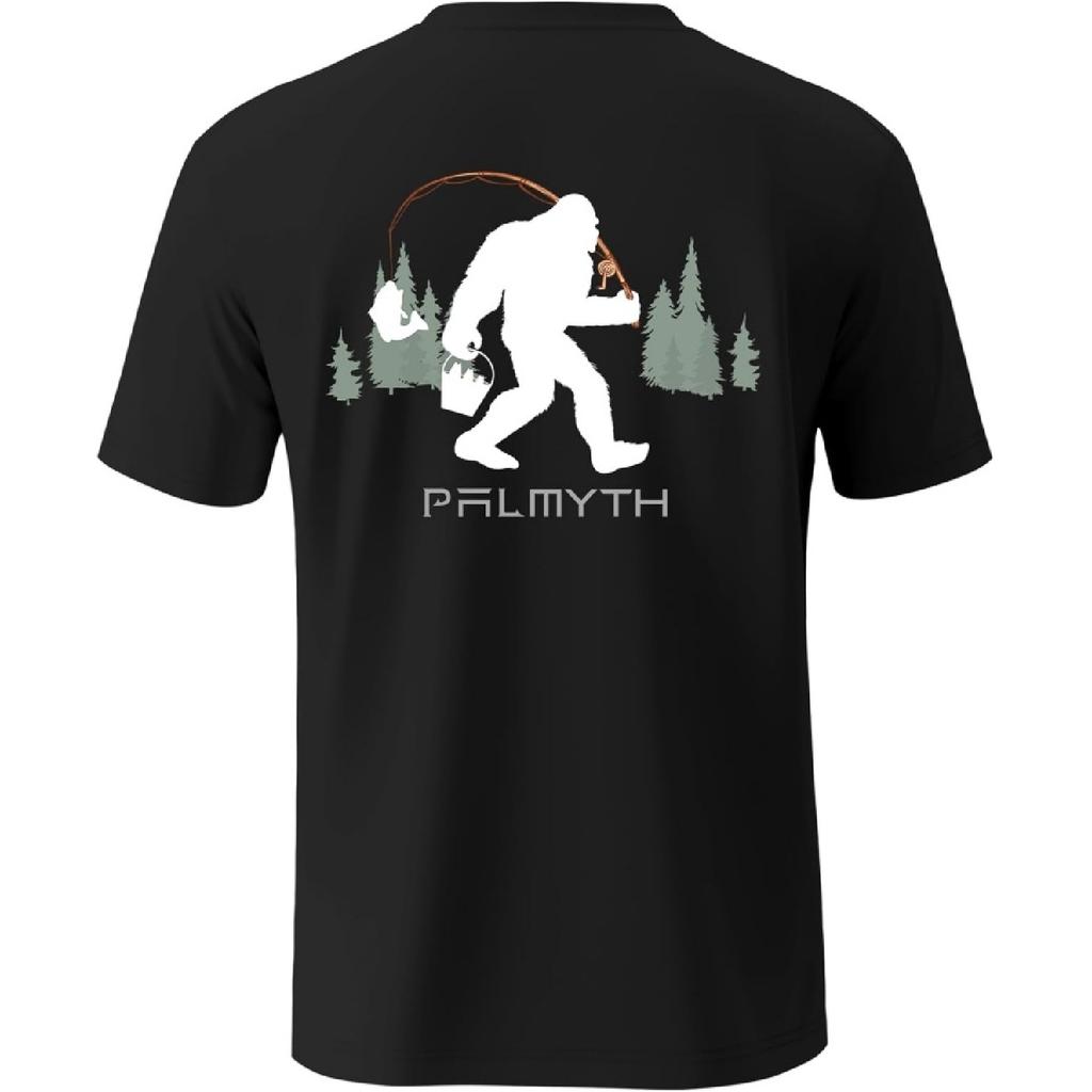 Palmyth Fishing Shirts for Men Sun Protection Shirts Short Sleeve UPF 50+ T-Shirt Tee Quick Dry
