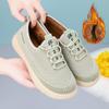 Winter Chunky Platform Sneakers for Women Warm Non-Slip Lace-Up Walking Shoes With Faux Fur Lining Workout Loafers Women's Comfortable Tennis Sneakers