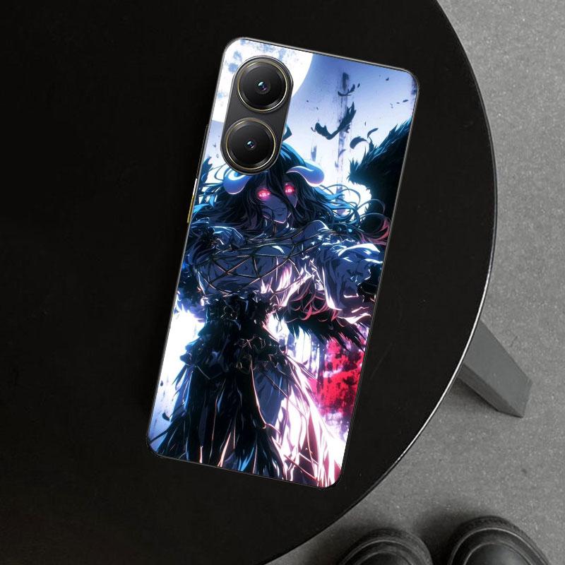 Albedo Overlord Anime Phone Case Cover for Xiaomi Poco X6 X5 X7 Pro F7 Ultra Redmi 15C 15 13C 13 12C 12 10C 10 10A 9C 9A 9T 9 Co
