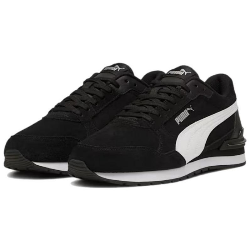 PUMA St Runner V4 Unisex Low Top Daily Casual Shoes Comfort Versatile Wear-resistant Black White 399665-01