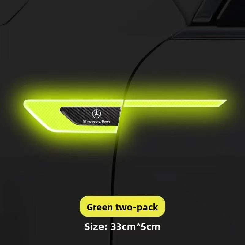 

for Mercedes Benz W177 W205 W206 W213 W214 W216 Car Mudguard Reflective Sticker Side Anti-collision Warning Sticker AMG Emblem