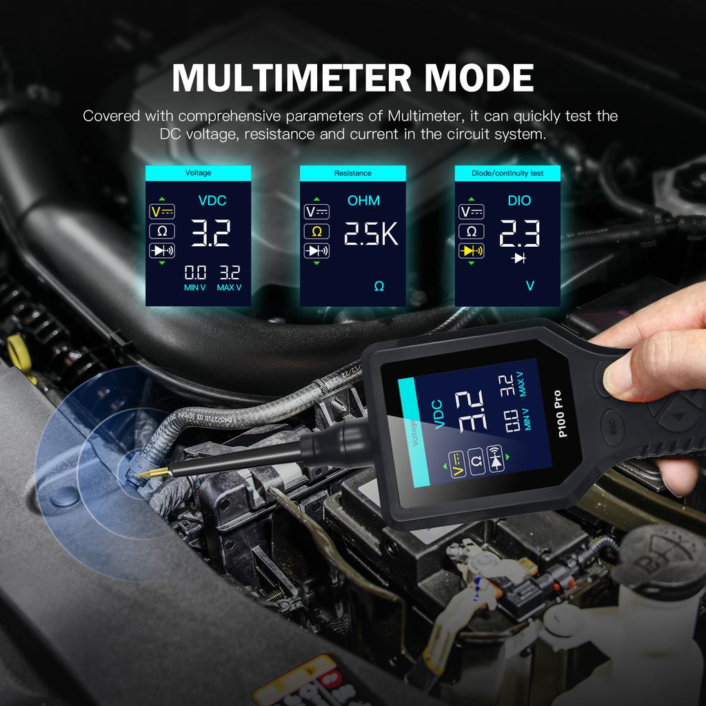 Pro 9-30V Circuito de Carro Diagnóstico de Circuito Automotivo Kit de Sonda de Circuito 12V 24V Multímetro Osciloscópio Digital Ativação de Peças/0-5V Ajustável