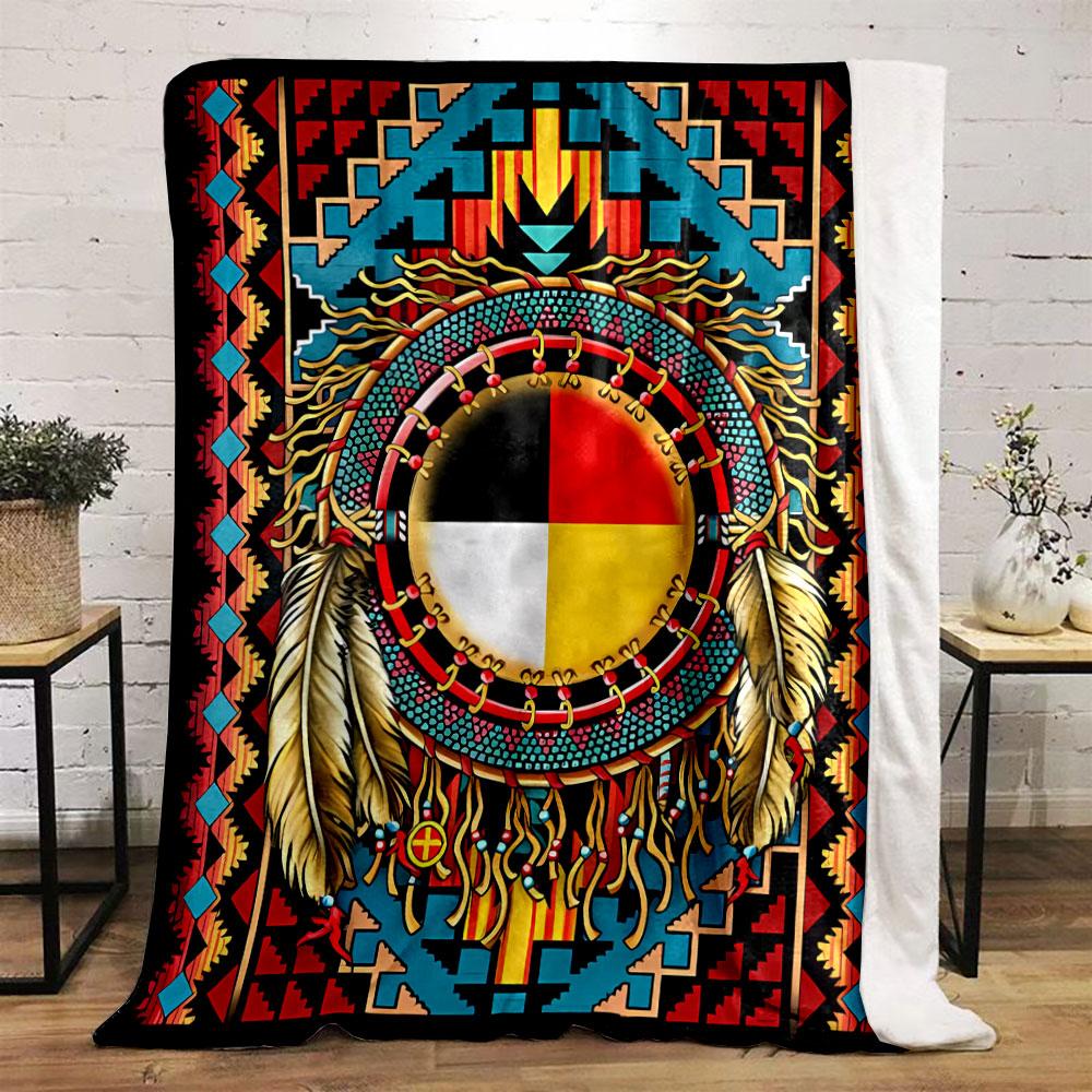 Traumfänger-Musterdecke im Native American Stil Schlafzimmerdecke für Wohnzimmer Sofa Mittagspause Weiche Decke für Festival eines Freundes Geschenk