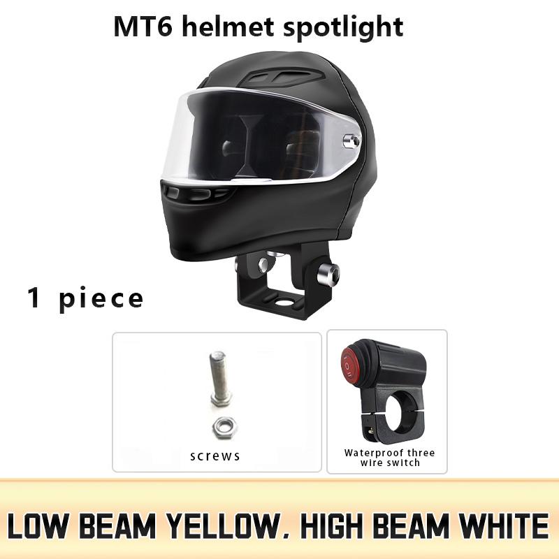 

Мотоциклетные светодиодные прожекторы двухцветные с дальним и ближним светом, габаритный огонь, мотоскутер, фары для вождения, противотуманные фары для внедорожника, грузовика, внедорожника, квадроцикла, UTV, линзовые фары U 1PCS белый/жёлтый