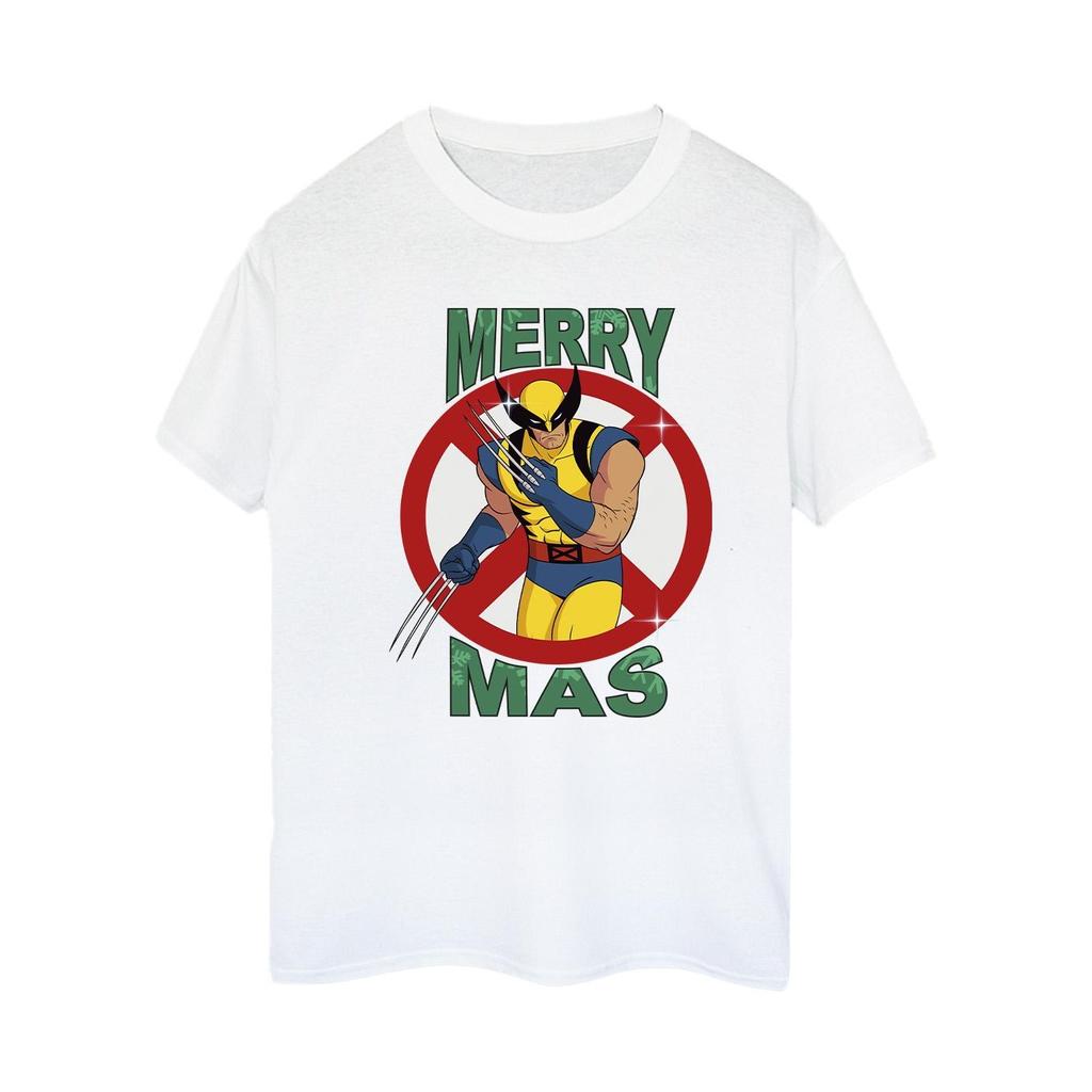 X-Men Womens/Ladies Wolverine Boyfriend Christmas T-Shirt