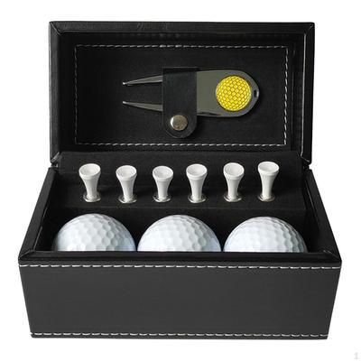 Ensemble de balles de golf de luxe pour hommes - Complet avec tees et outil pour relever les divots