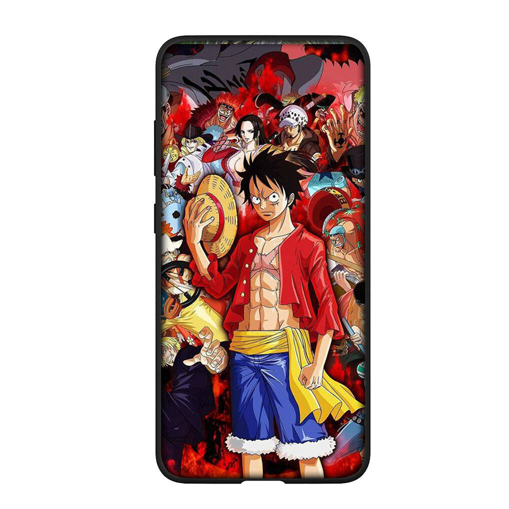 For Samsung Galaxy S25 S24 S23 iPhone 17 16 15 Xiaomi Redmi Note 14 13 12 Plus Pro Max XR Phone Case Luffy One Piece Trafalgar Law OPPO Huawei Cover