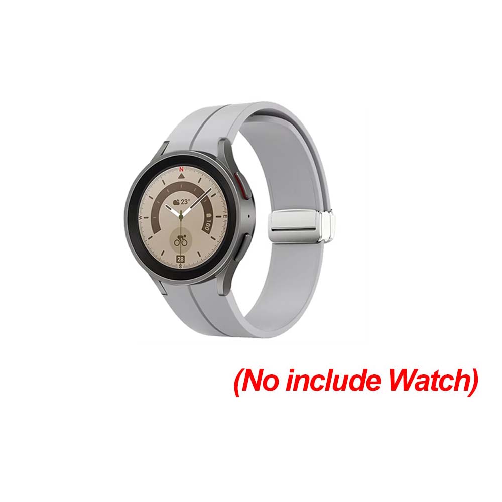 No Gap Magnetic Silicone Strap For Samsung Galaxy Watch 7 6 5 4 44mm 40mm Pro 45mm Bracelet Galaxy Watch6 Classic 43mm 47mm Band