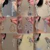 Diamond Inlaid Tassel Earrings - Silver Needle, High-End Court Style