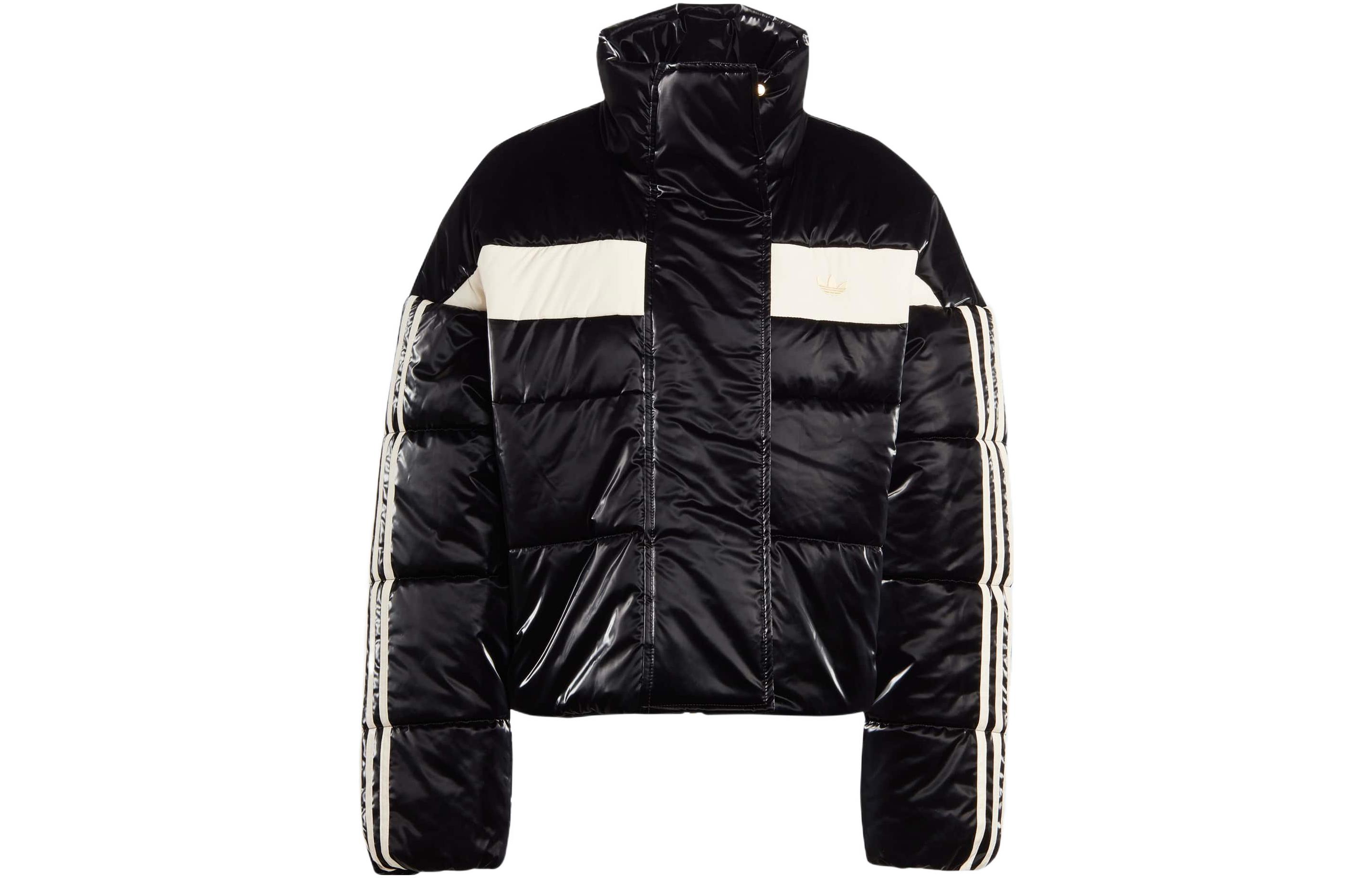 Adidas Originals Puffer Jackets Women s Black Stand Collar Moderate Other IA3919 M