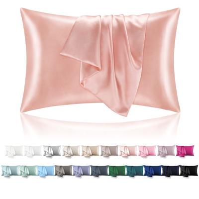 2er-Pack 20"x26"/30" Zoll Fleckenabweisende Kissenbezüge für Haar und Haut Atmungsaktiver Hotelverschluss Seidenkissenbezüge Geschenke für Frauen und Mädchen