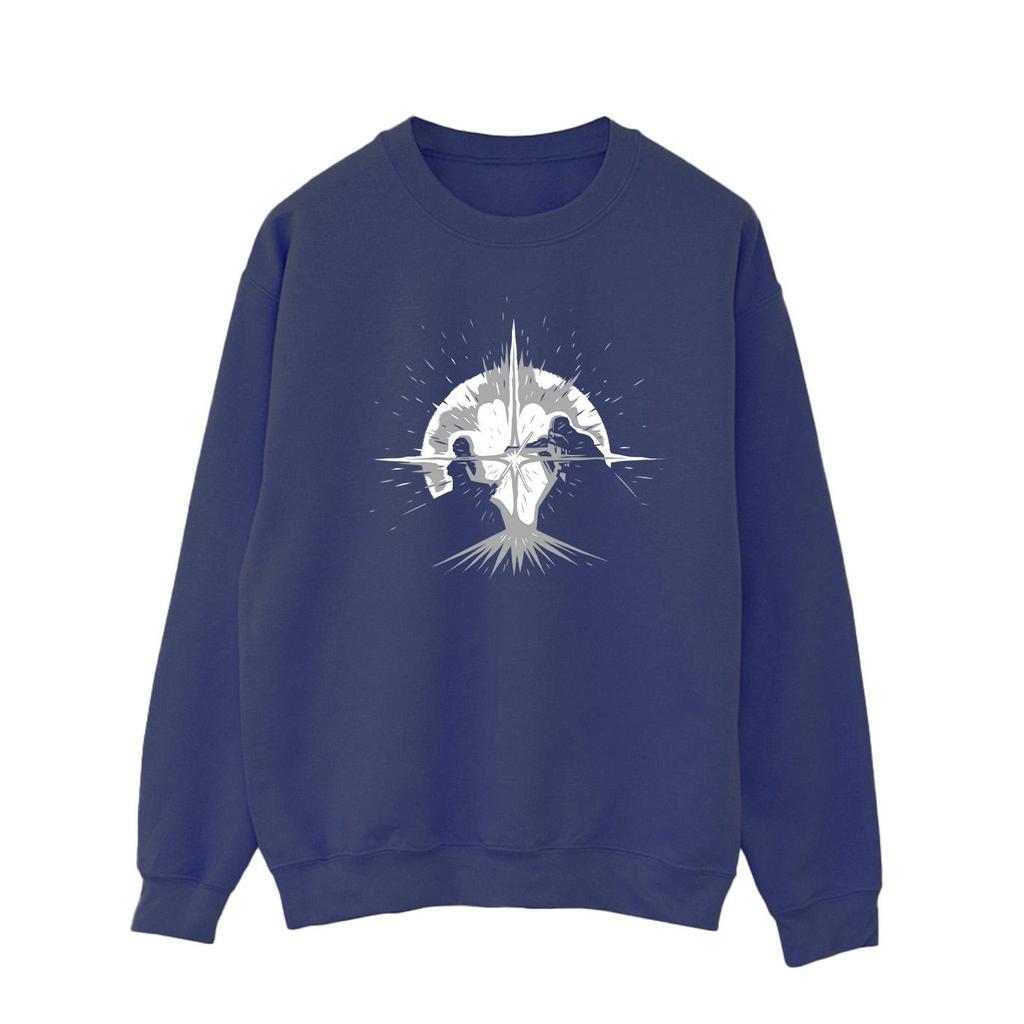 STAR WARS Herren Obi-Wan Kenobi Säbel Silhouette Kampf Sweatshirt