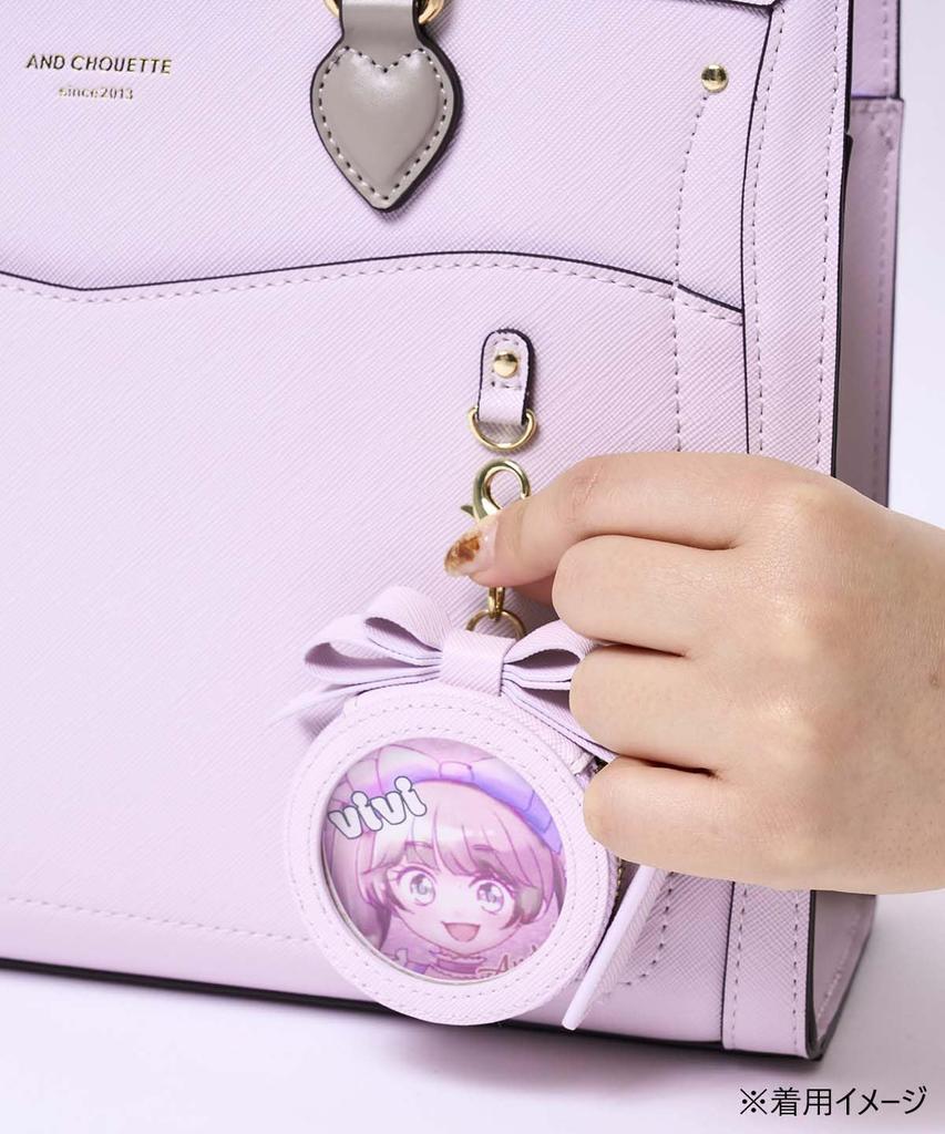 Taschenanhänger Dose Badge Etui Anhänger Rosa [Und Schuette] [Offizielles] [Oshikoto] Damen