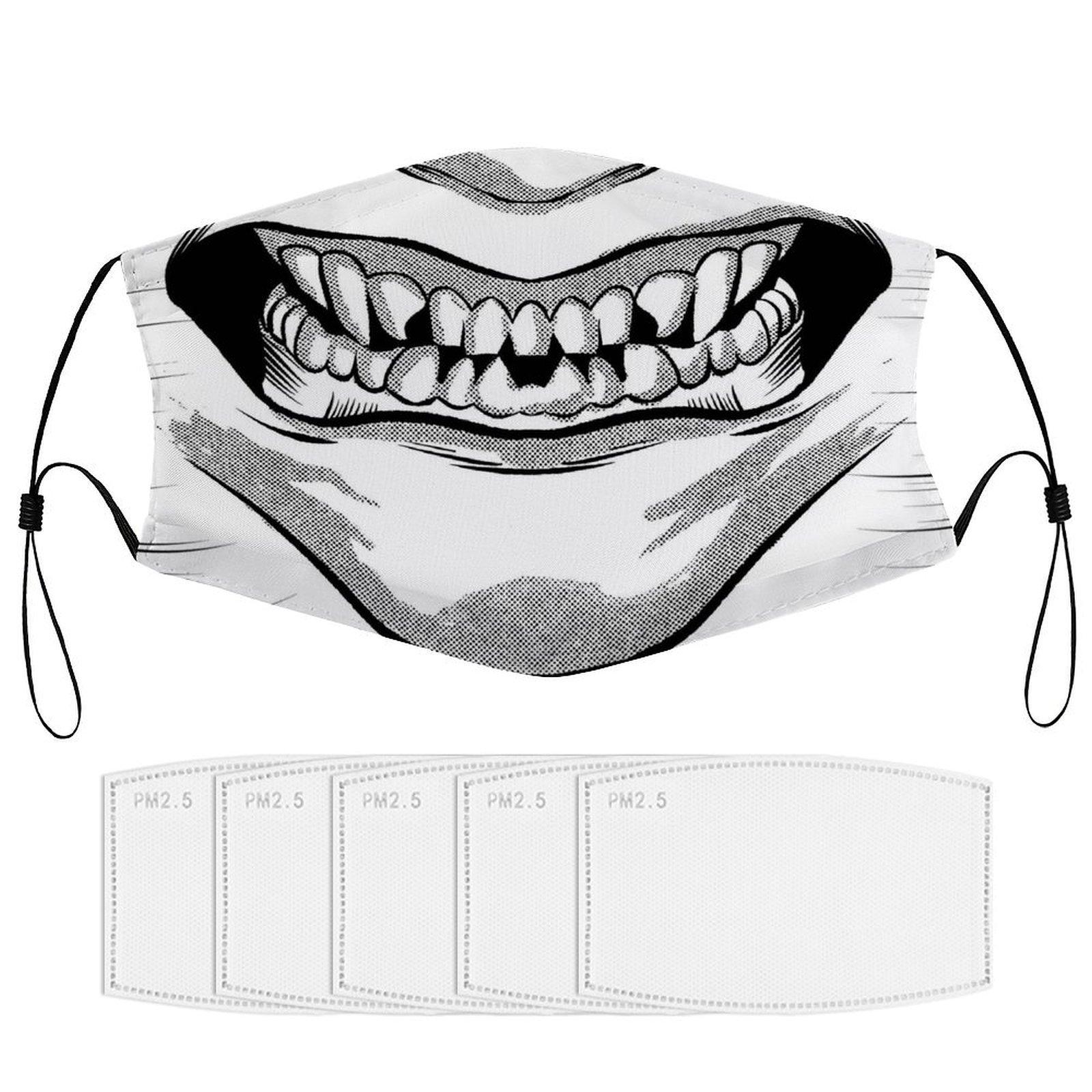 

1 шт. многоразовая эластичная нейлоновая маска с 5/10/15 фильтрующими элементами, обеспечивающая легкую, дышащую и пыленепроницаемую защиту для ежедневного использования 5-Filters