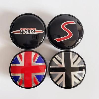 4PCS X 54MM Car Wheel Center Hub Caps Cover Emblem Sticker For C-ooper S JCW One R55 R56 R60 R61 F54 Clubman Countryman
