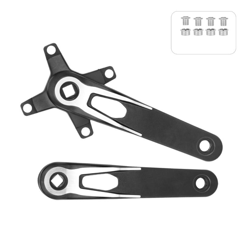 

Light weight Square Tapers Crankset Chainwheel Aluminum Alloys Cranks Bicycles Part for Versatiles Use on Mountain Terrain 1