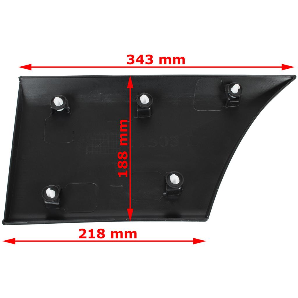 Renault Master III 2010- VERSION L2 side strip BEHIND the rear wheel WITHOUT HOLE left