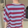 2023 Summer Plus Size Loose Cotton Striped Swing Dress for Women