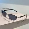 Rimless Sunglasses Men  New Fashion Solid Color Outdoor Shades Women Trendy Vintage Brand Design Casual Sun Glasses