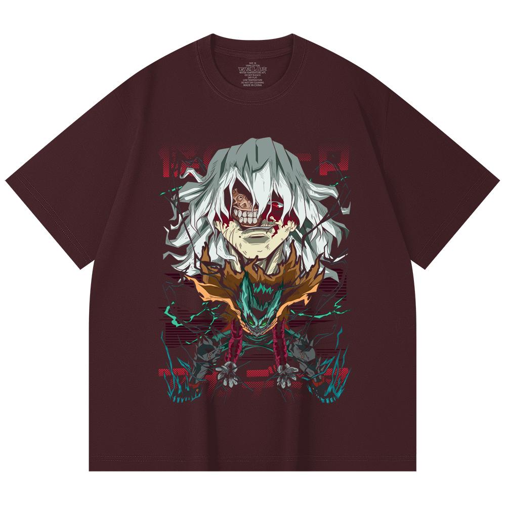 230 Gsm 100% Cotton My Hero Academia V9 Shigaraki Print Unisex Heavy Cotton T Shirt