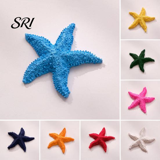 Party Decoration Supplies Starfish Figurine Resin Aquarium Realistic Artificial Waterproof Ornaments Ornament for Fish Tank Home Nautical Decor