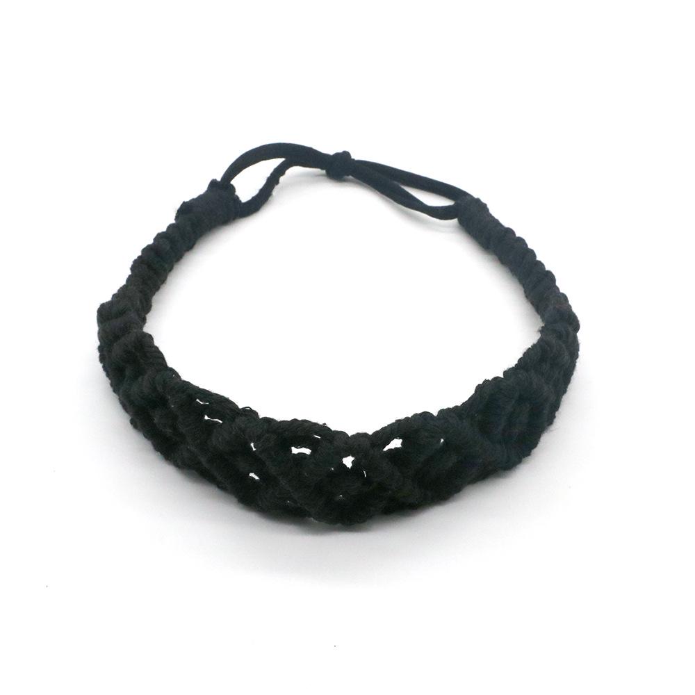 New Hand-Woven Cotton Bohemian Sports Headband - Casual Hair Accessory