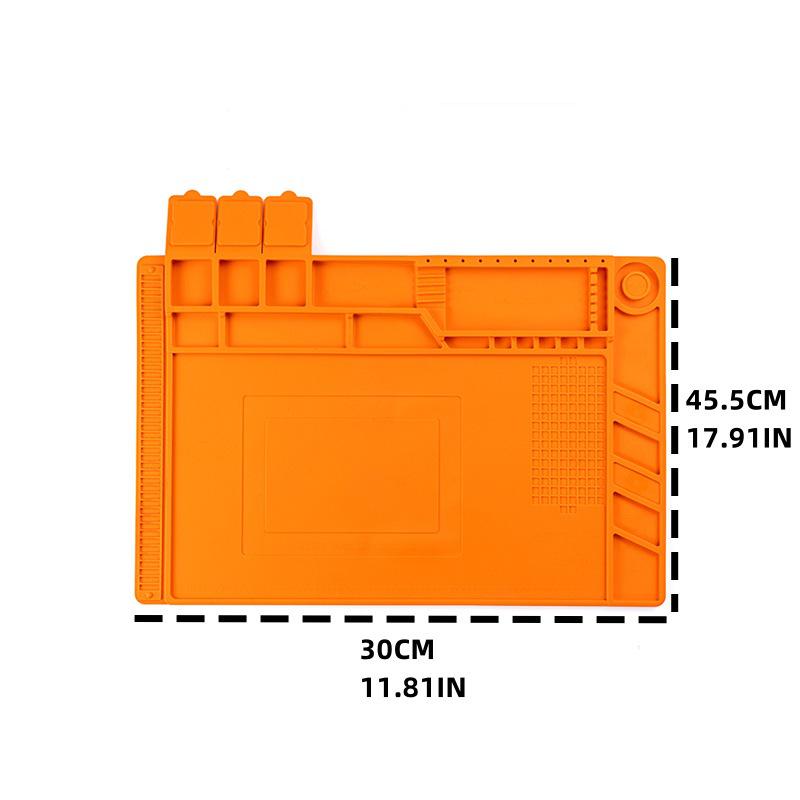 Silicone Heat-Resistant Soldering Pad with Magnetic Mat for Electronics Repair S160