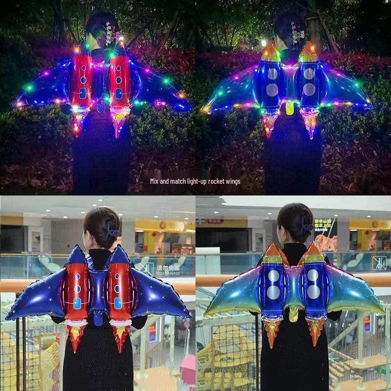 Flashing Luminous Bee Wings Balloon Toy - Kids' Inflatable Festival Gift