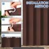 Waffle Solid Color Shower Curtain Waterproof Mildew Shading Curtain Suitable Shower Curtain Toilet Bathroom Partition Curtain