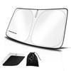 Designed for NOAH 90 Sunshade for Noah Windshield with No Suction Cups UV Sun Heat Sunburn Heat Genuine Dashcam Foldable Storage Bag for Car Privacy
