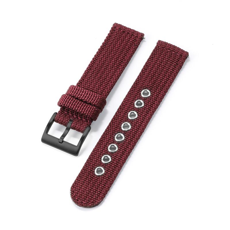 

Colorful Nylon Watch Strap Stainless Steel Buckle Universal Replace Bracelet Quick Release Band for Men Women 18mm 20mm 22mm 20mm