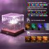 Proiector Dinamic Rotativ cu Undulații de Apă Lampă de Noapte 3/16 Culori Lampă de Cristal Flacără pentru Living, Birou, Dormitor Lumină Rotativă
