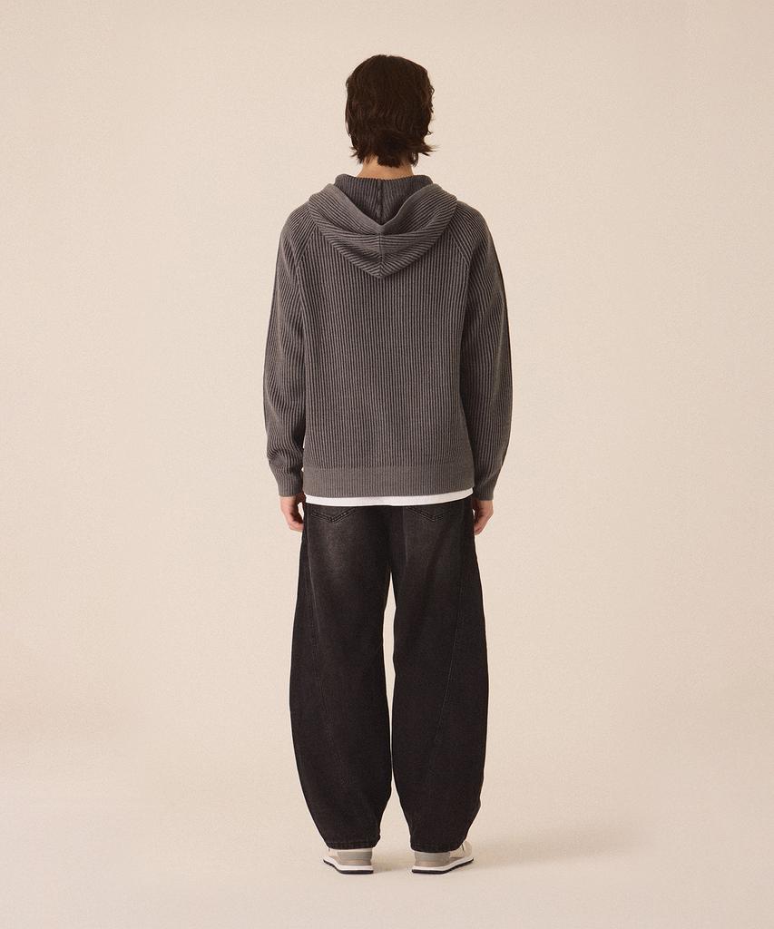 CUTZ Two-Tone Ribbed Hoodie Knit - 2 Colors