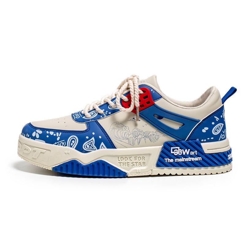 Teen Student Board Shoes Spring New Bread Shoes Platform Wear-resistant Casual Trendy Shoes