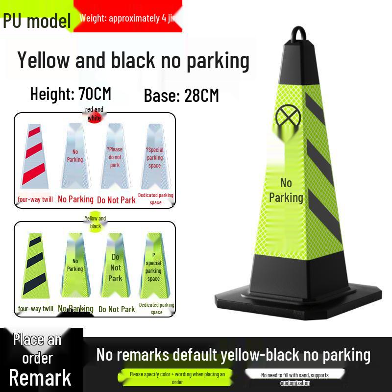 No Parking Zone Reflective Warning Cone